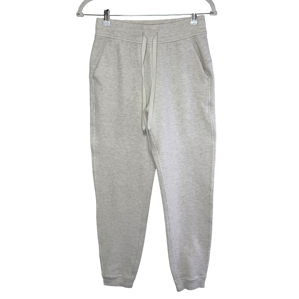 Lululemon Textured Jogger Sweatpants‎ Size 4 Cream